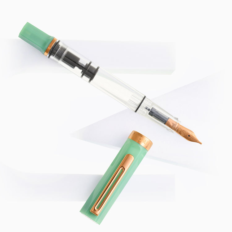 TWSBI Eco Fountain Pen in Jade Jelly with Bronze