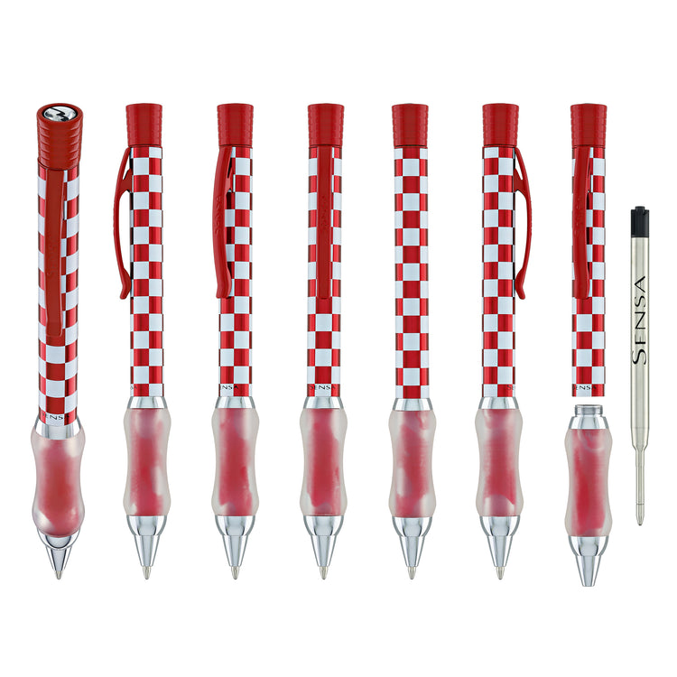 Sensa Mosaic Ballpoint Pen in Scarlet Red