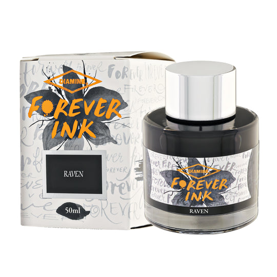 Diamine Forever Ink Bottled Ink in Raven - 50 ml
