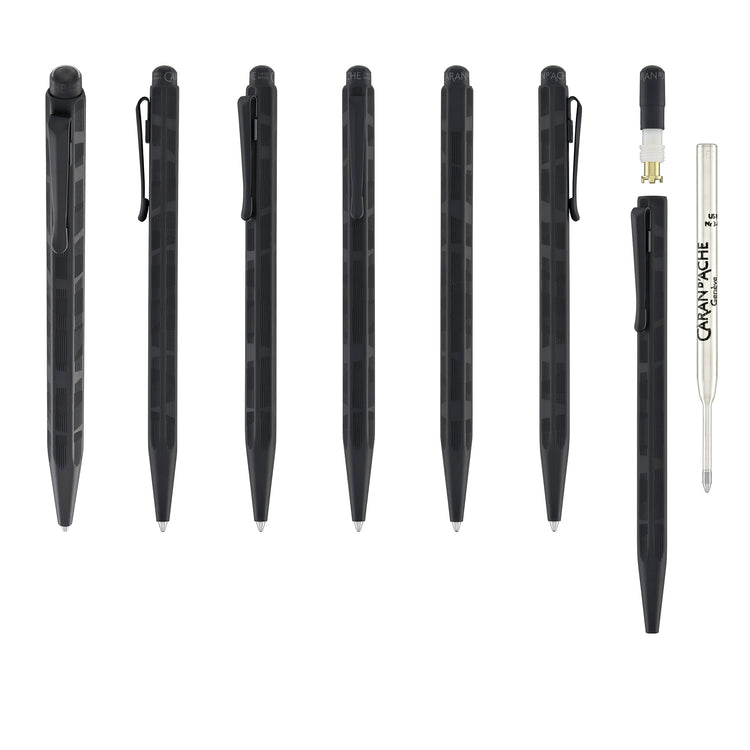 Caran d'Ache Ecridor Ballpoint Pen in Black Lines