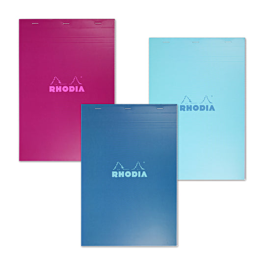 Rhodia No.18 Staplebound Graph Notepad in Assorted - 8.25 x 11.75