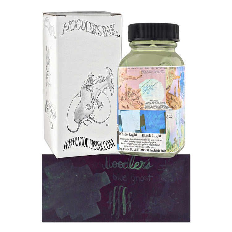 Noodler's Blue Ghost Glow In The Dark Fountain Pen Ink