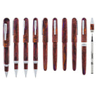Conklin Streamline Rollerball Pen in Glossy Sunset Medley with Chrome Trim - Limited Edition