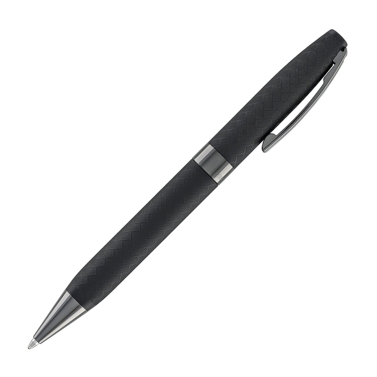 Sheaffer Legacy Chevron Ballpoint Pen in Matte Black with PVD Gunmetal