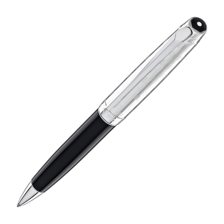 Caran d'Ache Leman Ballpoint Pen in Damier Gift Set with Leather Case - Special Edition