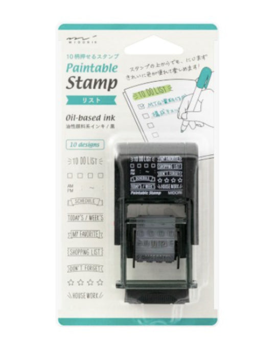 Midori Paintable Stamp in List