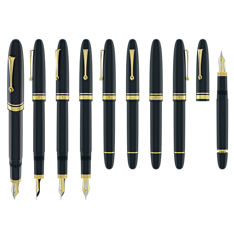 Omas Ogiva Fountain Pen in Verde with Gold Trim - 14K Gold