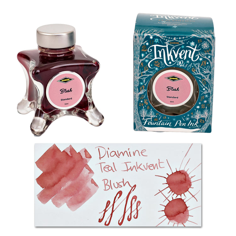 Diamine Inkvent Teal Edition Standard Bottled Ink in Blush - 50 ml