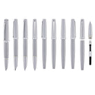 Diplomat Viper Fountain Pen in Silver Guilloche - Fine/Medium Nb