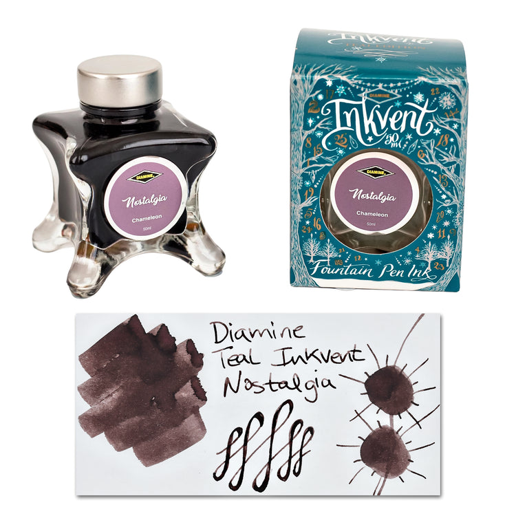 Diamine Inkvent Teal Edition Chameleon Bottled Ink in Nostalgia - 50 ml