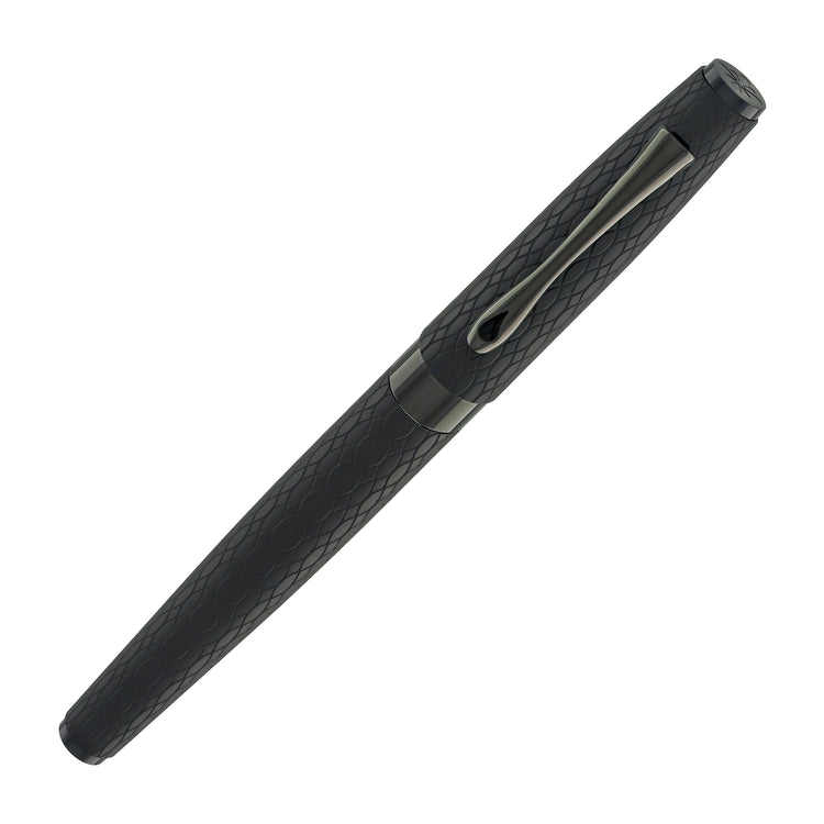 Diplomat Cobra Rollerball Pen in Matte Black Guilloche