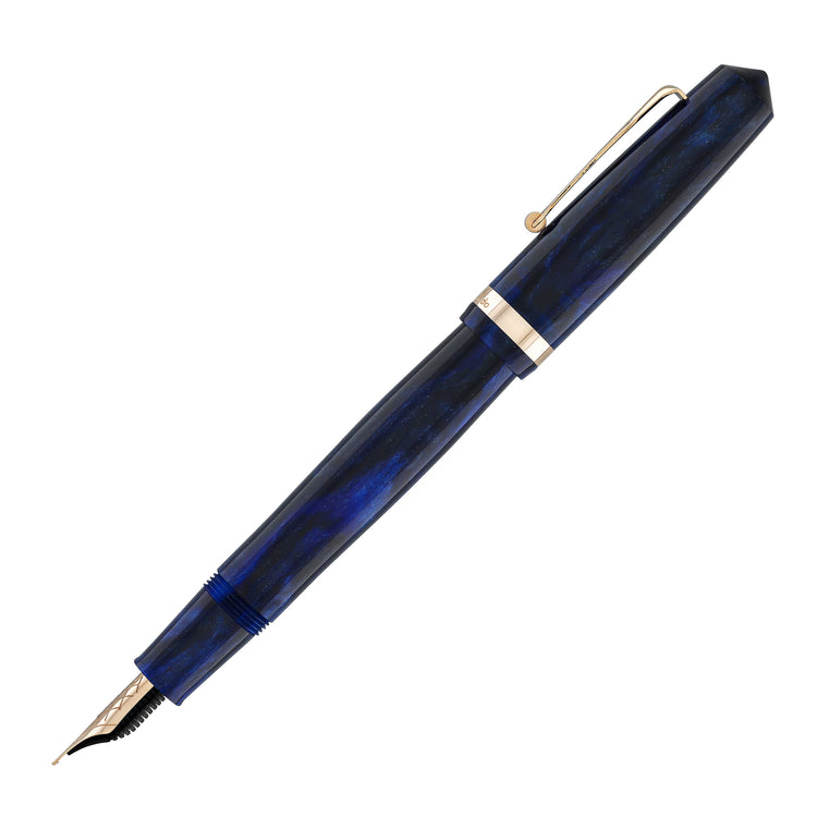 OMAS Studio Fountain Pen in Azzurro Diamante with Rose Gold Trim