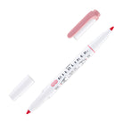 Zebra Mildliner Dual-Tip Highlighter in Dusty Pink
