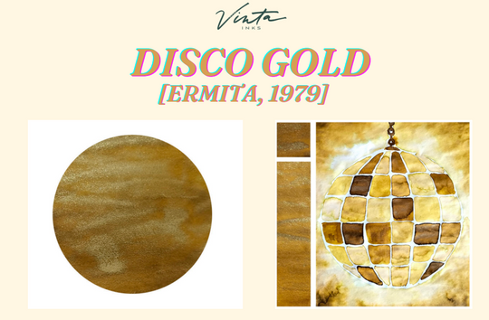 Vinta Inks Archives from the Metro Bottled Ink in Disco Gold [Ermita 1979] - 15mL