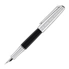 Caran d'Ache Leman Fountain Pen in Damier Gift Set with Leather Case - Special Edition