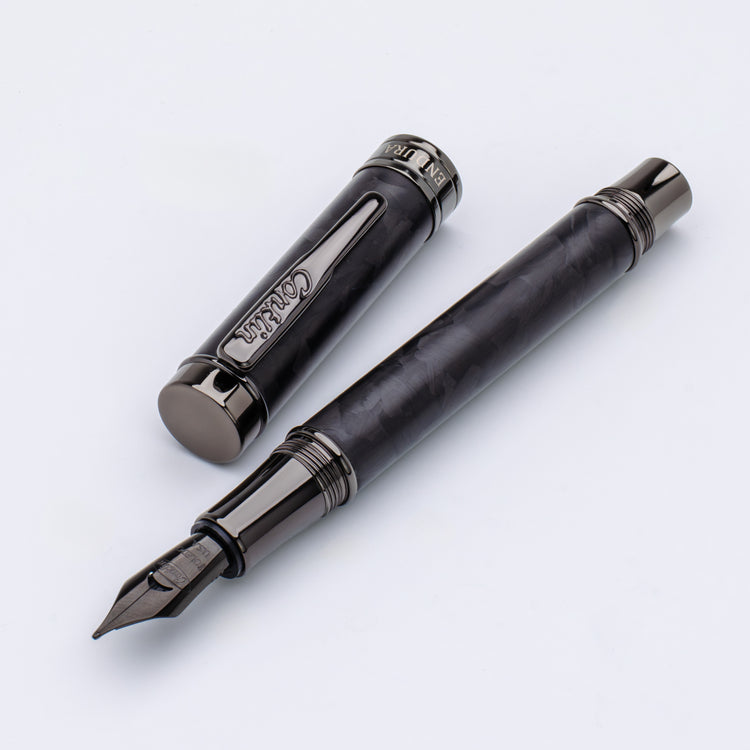 Conklin Endura Fountain Pen in Forged Carbon Fiber with Gunmetal Trim - Limited Edition