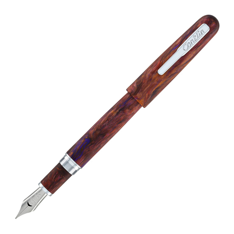 Conklin Streamline Fountain Pen in Matte Sunset Medley with Chrome Trim - Limited Edition