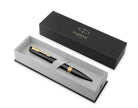Parker Meridian Ballpoint Pen in Black with Gold Trim