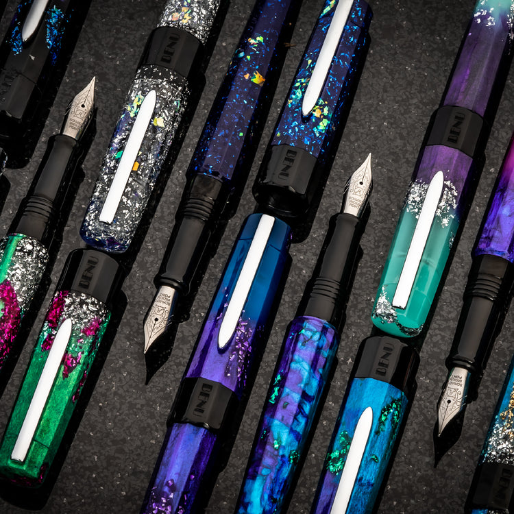 Benu Euphoria Fountain Pen in Scent of Irises (Ultramarine Blue Glow) Fountain Pen
