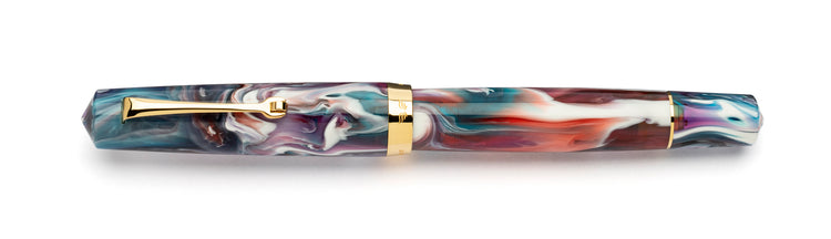 Leonardo Momento Magico Fountain Pen in Fantasie Primary Manipulation 1 Lite, Gold Trim