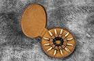 Galen Leather The Nib Circle Leather Zip Nib Case for 12 Nibs in Crazy Horse Brown