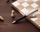 Caran d'Ache Leman Ballpoint Pen in Damier Gift Set with Leather Case - Special Edition