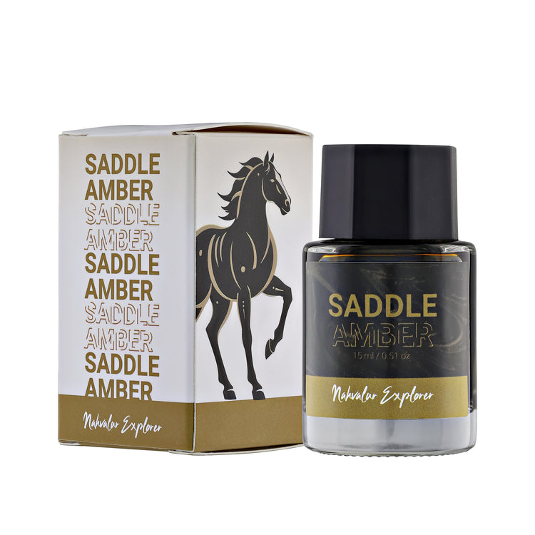 Nahvalur Explorer Bottled Ink in Saddle Amber - 20mL