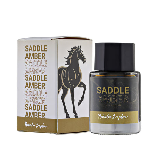 Nahvalur Explorer Bottled Ink in Saddle Amber - 20mL