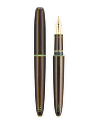 Scribo Piuma Fountain Pen in Hane Toruko with Yellow Gold Trim - Limited Edition