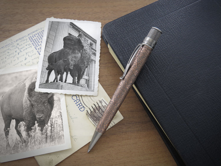 Retro 51 Tornado Smithsonian Rollerball Pen in Bison: Standing Strong