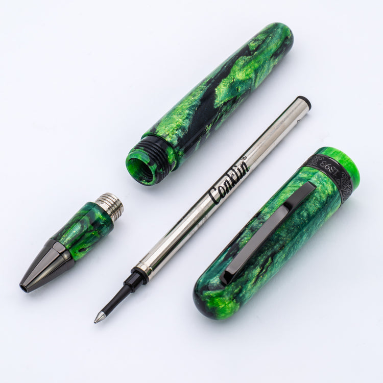 Conklin 1898 Rollerball Pen in Clover Valley with Gunmetal Trim - Limited Edition