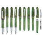 Conklin 1898 Stabilized Wood Fountain Pen in Matte Green with Chrome Trim - Limited Edition