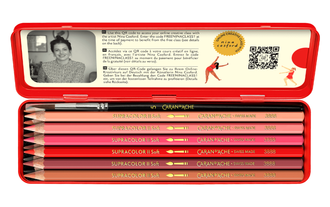 Caran d'Ache Nina Cosford Creative Set - 13 Piece Set