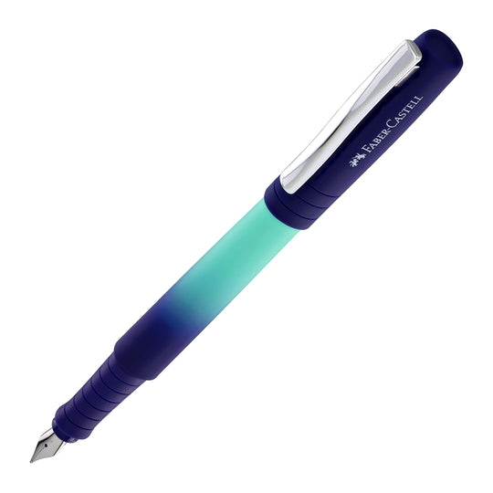 Faber-Castell Poly Flow Fountain Pen in Buzzing Blue