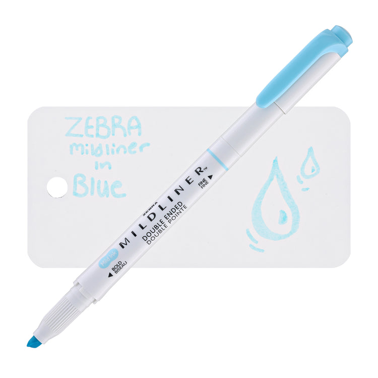 Zebra Mildliner Dual-Tip Highlighter in Blue
