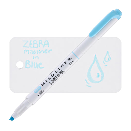 Zebra Mildliner Dual-Tip Highlighter in Blue