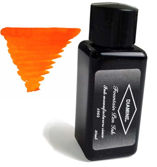 Diamine Bottled Ink and Cartridges in Orange