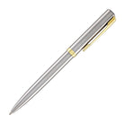 Waterman Impression Ballpoint Pen in Stainless Steel with Gold Coated