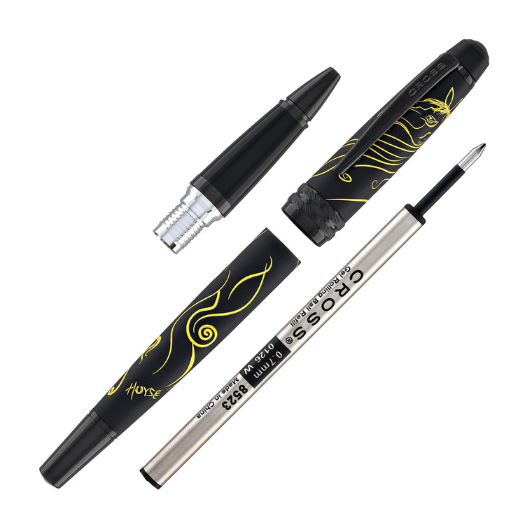 Cross Bailey Zodiac Year of the Horse Selectip Rollerball Pen in Matte Black with Black PVD Appointments