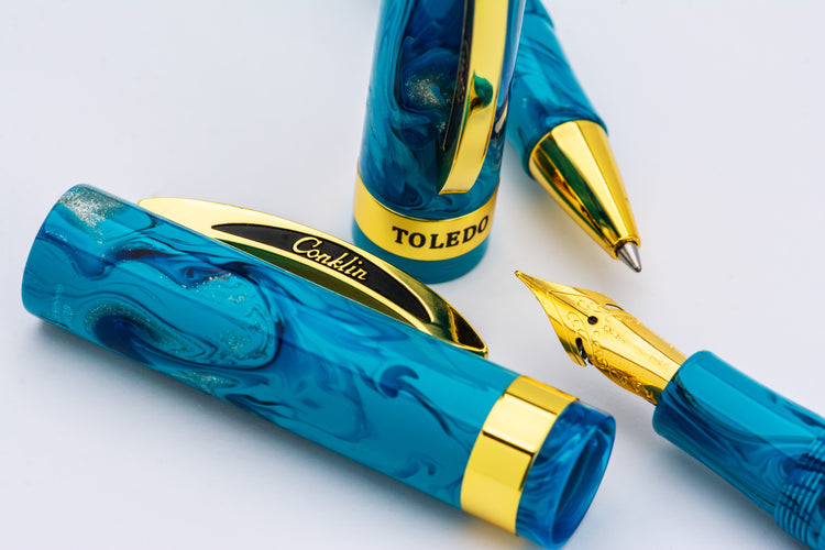 Conklin Toledo Rollerball Pen in Tidal Pool - Limited Edition
