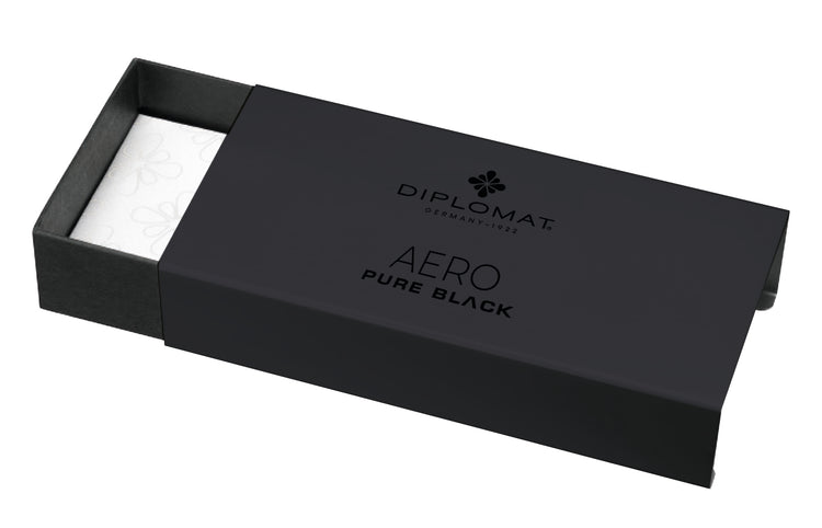 Diplomat Aero Ballpoint Pen in Pure Black