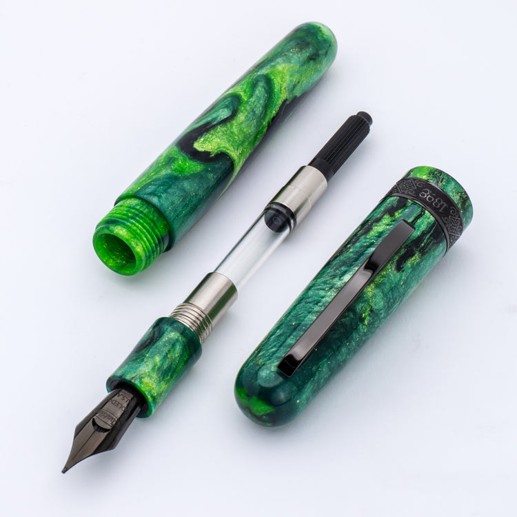 Conklin 1898 Fountain Pen in Clover Valley with Gunmetal Trim - Limited Edition