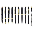 Cross Foundry Rollerball Pen in Glossy Black Lacquer with PVD Gold Appointments