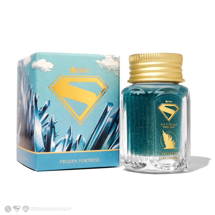 Ferris Wheel Press Superman Themed Bottled Ink in Frozen Fortress  - 28 mL