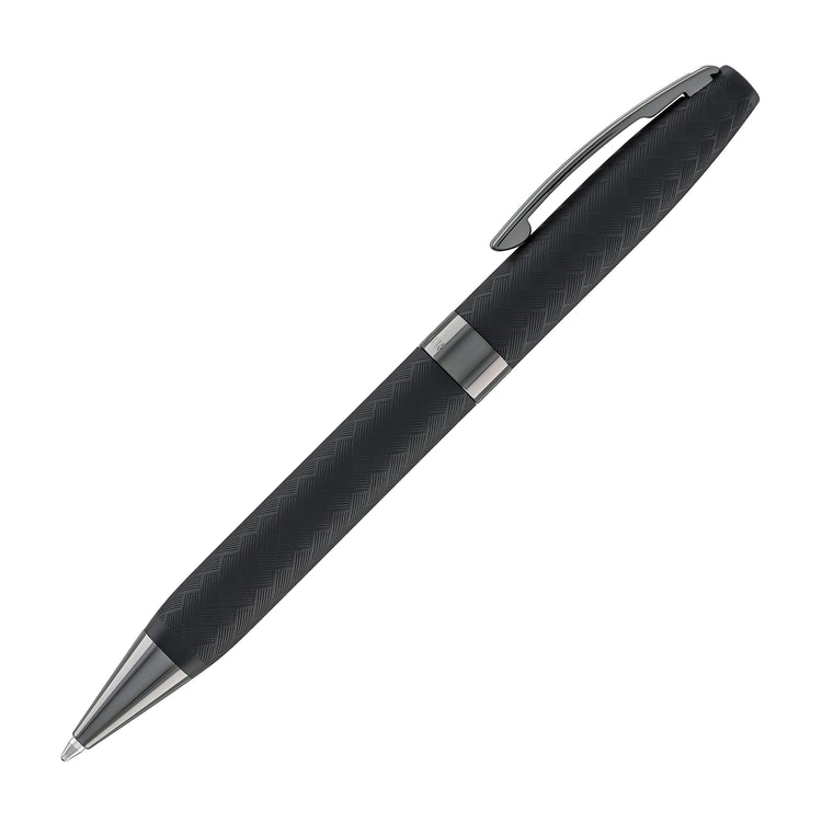 Sheaffer Legacy Chevron Ballpoint Pen in Matte Black with PVD Gunmetal