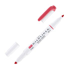 Zebra Mildliner Dual-Tip Highlighter in Red