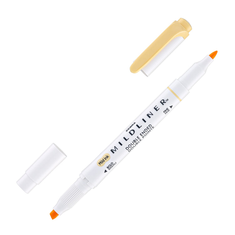 Zebra Mildliner Dual-Tip Highlighter in Honey Orange