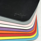 Girologio Repurposed Leather Travel Mat in Light Yellow