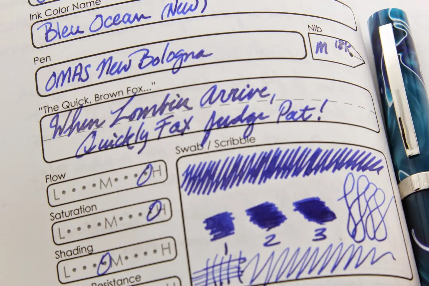 J Herbin 1670 Shimmering Bleu Ocean - New Formula