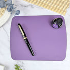 Girologio Repurposed Leather Travel Mat in Purple